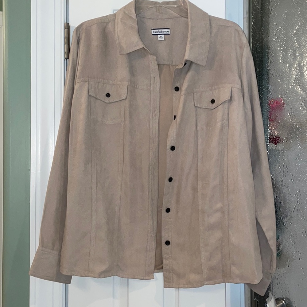 NWT Suede shirt